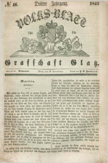 Volks-Blatt für die Graffschaft Glatz. Jg.3, №. 46 (12 November 1842)