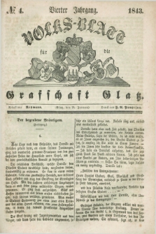 Volks-Blatt für die Graffschaft Glatz. Jg.4, №. 4 (28 Januar 1843)