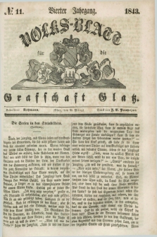 Volks-Blatt für die Graffschaft Glatz. Jg.4, №. 11 (18 März 1843)