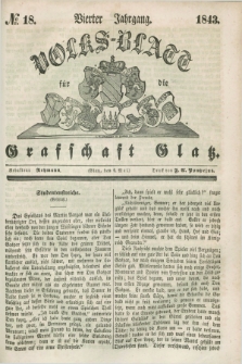 Volks-Blatt für die Graffschaft Glatz. Jg.4, №. 18 (6 Mai 1843)