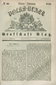 Volks-Blatt für die Graffschaft Glatz. Jg.4, №. 28 (15 Juli 1843) + dod.