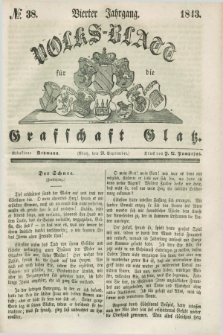 Volks-Blatt für die Graffschaft Glatz. Jg.4, №. 38 (23 September 1843)