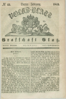 Volks-Blatt für die Graffschaft Glatz. Jg.4, №. 43 (28 September 1843) + dod.