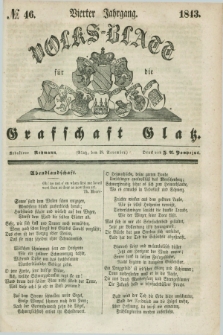 Volks-Blatt für die Graffschaft Glatz. Jg.4, №. 46 (18 November 1843)