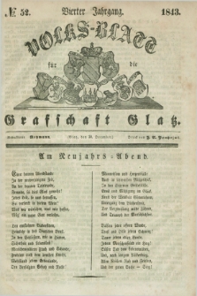 Volks-Blatt für die Graffschaft Glatz. Jg.4, №. 52 (30 December 1843)