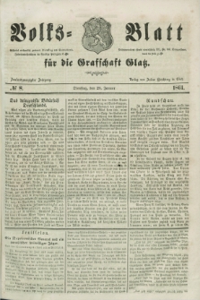 Volks=Blatt für die Graffschaft Glatz. Jg.22, №. 8 (29 Januar 1861)