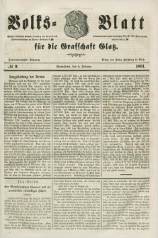 Volks=Blatt für die Graffschaft Glatz. Jg.22, №. 9 (2 Februar 1861)
