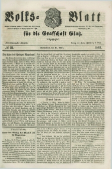Volks=Blatt für die Graffschaft Glatz. Jg.22, №. 21 (16 März 1861)
