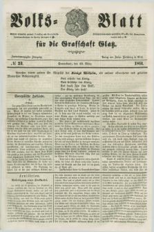 Volks=Blatt für die Graffschaft Glatz. Jg.22, №. 23 (23 März 1861)