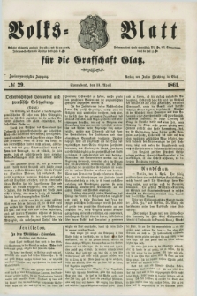 Volks=Blatt für die Graffschaft Glatz. Jg.22, №. 29 (13 April 1861)