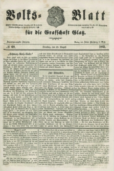 Volks=Blatt für die Graffschaft Glatz. Jg.22, №. 68 (27 August 1861)