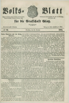 Volks=Blatt für die Graffschaft Glatz. Jg.22, №. 82 (15 October 1861)