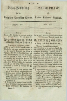 Gesetz-Sammlung für die Königlichen Preußischen Staaten = Zbiór Praw dla Kraiów Królestwa Pruskiego. 1811, Nro 9-27