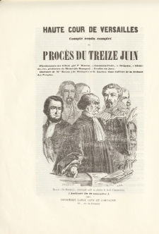 Supplément de la Tribune des Peuples : Haute Cour de Justice. 1849, 14 Octobre