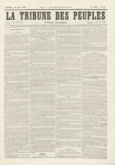 La Tribune des Peuples : journal quotidien. 1849, nr 2