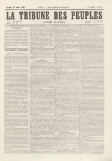 La Tribune des Peuples : journal quotidien. 1849, nr 3