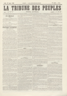 La Tribune des Peuples : journal quotidien. 1849, nr 8