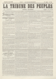 La Tribune des Peuples : journal quotidien. 1849, nr 23