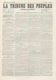 La Tribune des Peuples : journal quotidien. 1849, nr 25