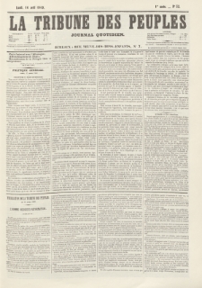 La Tribune des Peuples : journal quotidien. 1849, nr 32