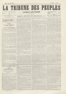 La Tribune des Peuples : journal quotidien. 1849, nr 42