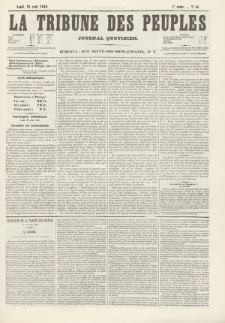 La Tribune des Peuples : journal quotidien. 1849, nr 46