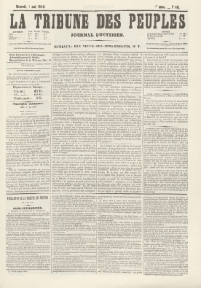 La Tribune des Peuples : journal quotidien. 1849, nr 48