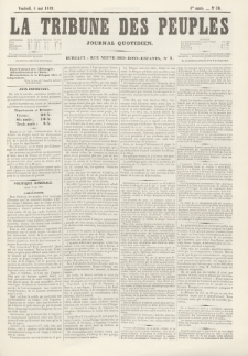 La Tribune des Peuples : journal quotidien. 1849, nr 50