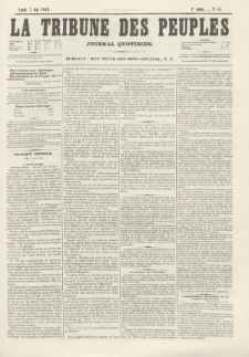 La Tribune des Peuples : journal quotidien. 1849, nr 53