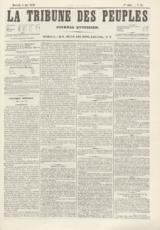 La Tribune des Peuples : journal quotidien. 1849, nr 55