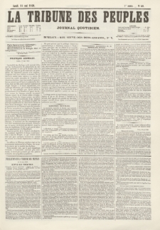 La Tribune des Peuples : journal quotidien. 1849, nr 60