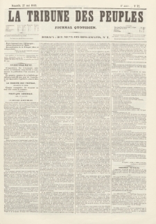 La Tribune des Peuples : journal quotidien. 1849, nr 72