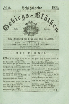 Schlesische Gebirgs-Blüthen : eine Zeitschrift für Leser aus allen Ständen. Jg.5, № 8 (21 Februar 1839)