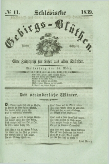Schlesische Gebirgs-Blüthen : eine Zeitschrift für Leser aus allen Ständen. Jg.5, № 11 (14 März 1839)