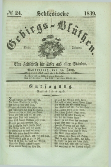 Schlesische Gebirgs-Blüthen : eine Zeitschrift für Leser aus allen Ständen. Jg.5, № 24 (13 Juni 1839)