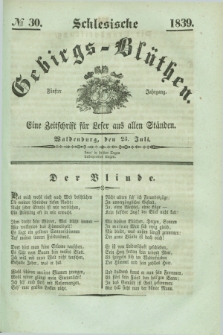 Schlesische Gebirgs-Blüthen : eine Zeitschrift für Leser aus allen Ständen. Jg.5, № 30 (25 Juli 1839)