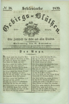 Schlesische Gebirgs-Blüthen : eine Zeitschrift für Leser aus allen Ständen. Jg.5, № 38 (19 September 1839)