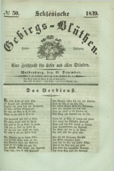 Schlesische Gebirgs-Blüthen : eine Zeitschrift für Leser aus allen Ständen. Jg.5, № 50 (12 Dezember 1839)