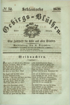 Schlesische Gebirgs-Blüthen : eine Zeitschrift für Leser aus allen Ständen. Jg.5, № 52 (26 Dezember 1839)