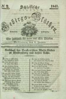 Schlesische Gebirgs-Blüthen : eine Zeitschrift für Leser aus allen Ständen. Jg.7, № 2 (7 Januar 1841)