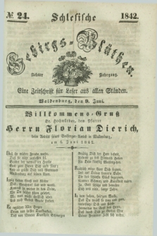 Schlesische Gebirgs-Blüthen : eine Zeitschrift für Leser aus allen Ständen. Jg.8, № 24 (9 Juni 1842)