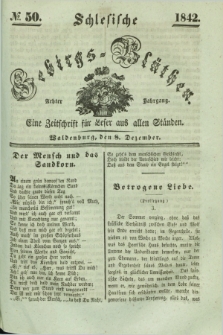 Schlesische Gebirgs-Blüthen : eine Zeitschrift für Leser aus allen Ständen. Jg.8, № 50 (8 Dezember 1842)