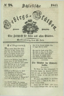 Schlesische Gebirgs-Blüthen : eine Zeitschrift für Leser aus allen Ständen. Jg.9, № 28 (13 Juli 1843)