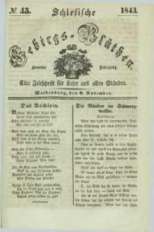 Schlesische Gebirgs-Blüthen : eine Zeitschrift für Leser aus allen Ständen. Jg.9, № 45 (9 November 1843)