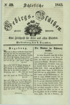 Schlesische Gebirgs-Blüthen : eine Zeitschrift für Leser aus allen Ständen. Jg.9, № 49 (7 Dezember 1843)