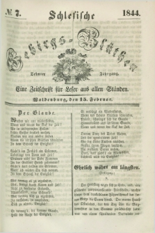 Schlesische Gebirgs-Blüthen : eine Zeitschrift für Leser aus allen Ständen. Jg.10, № 7 (15 Februar 1844)