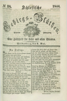 Schlesische Gebirgs-Blüthen : eine Zeitschrift für Leser aus allen Ständen. Jg.10, № 18 (2 Mai 1844)