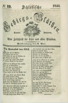 Schlesische Gebirgs-Blüthen : eine Zeitschrift für Leser aus allen Ständen. Jg.10, № 19 (9 Mai 1844)