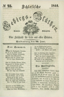 Schlesische Gebirgs-Blüthen : eine Zeitschrift für Leser aus allen Ständen. Jg.10, № 25 (20 Juni 1844)