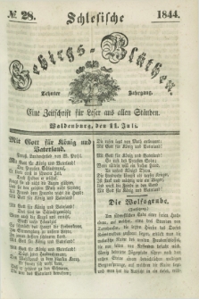 Schlesische Gebirgs-Blüthen : eine Zeitschrift für Leser aus allen Ständen. Jg.10, № 28 (11 Juli 1844)